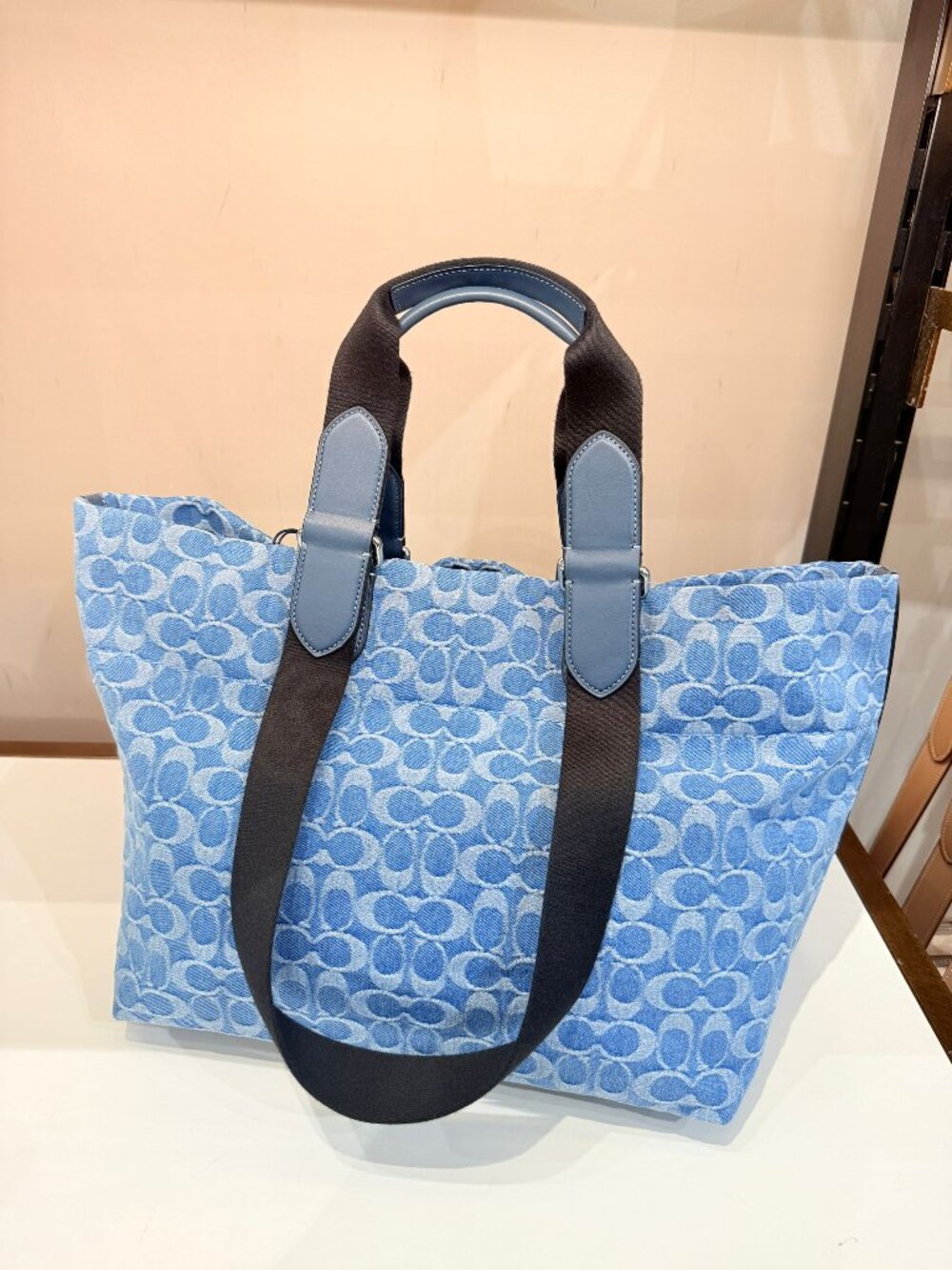 coach Small Tour Tote Bag In Signature Denim cdf24